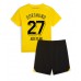 Borussia Dortmund Karim Adeyemi #27 Replika Babykläder Hemma matchkläder barn 2023-24 Korta ärmar (+ Korta byxor)